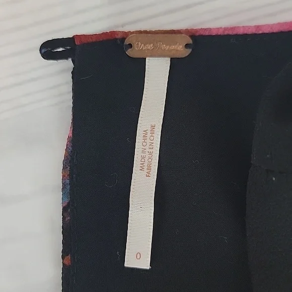 Free People Flutter By Flirty Floral Sleeveless Mini Dress Womens Size 0 - Picture 10 of 14